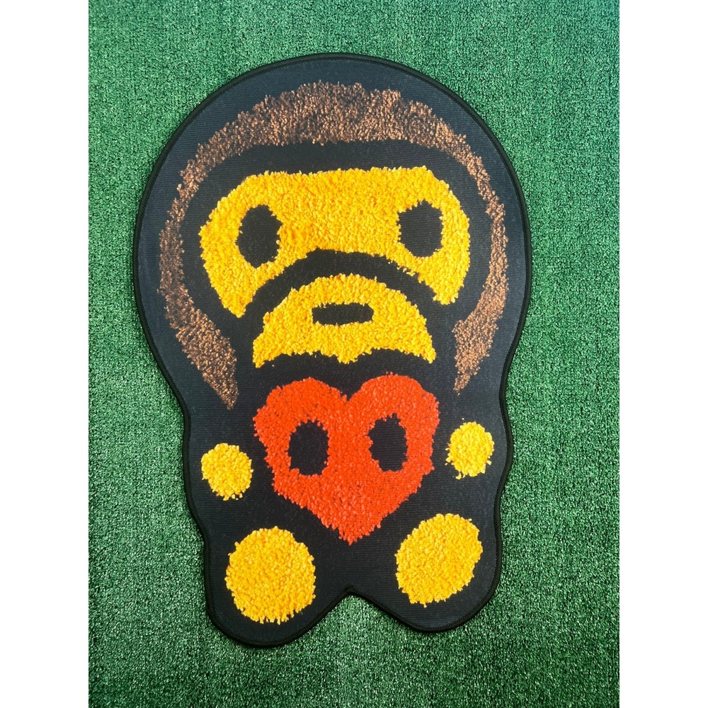 Baby Milo Heart  Rug Non Slip Back